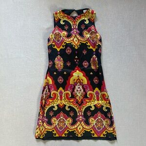Cache vintage psychedelic silk dress.